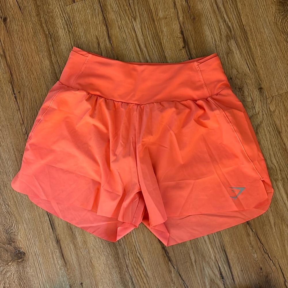 Peach gymshark shorts!
